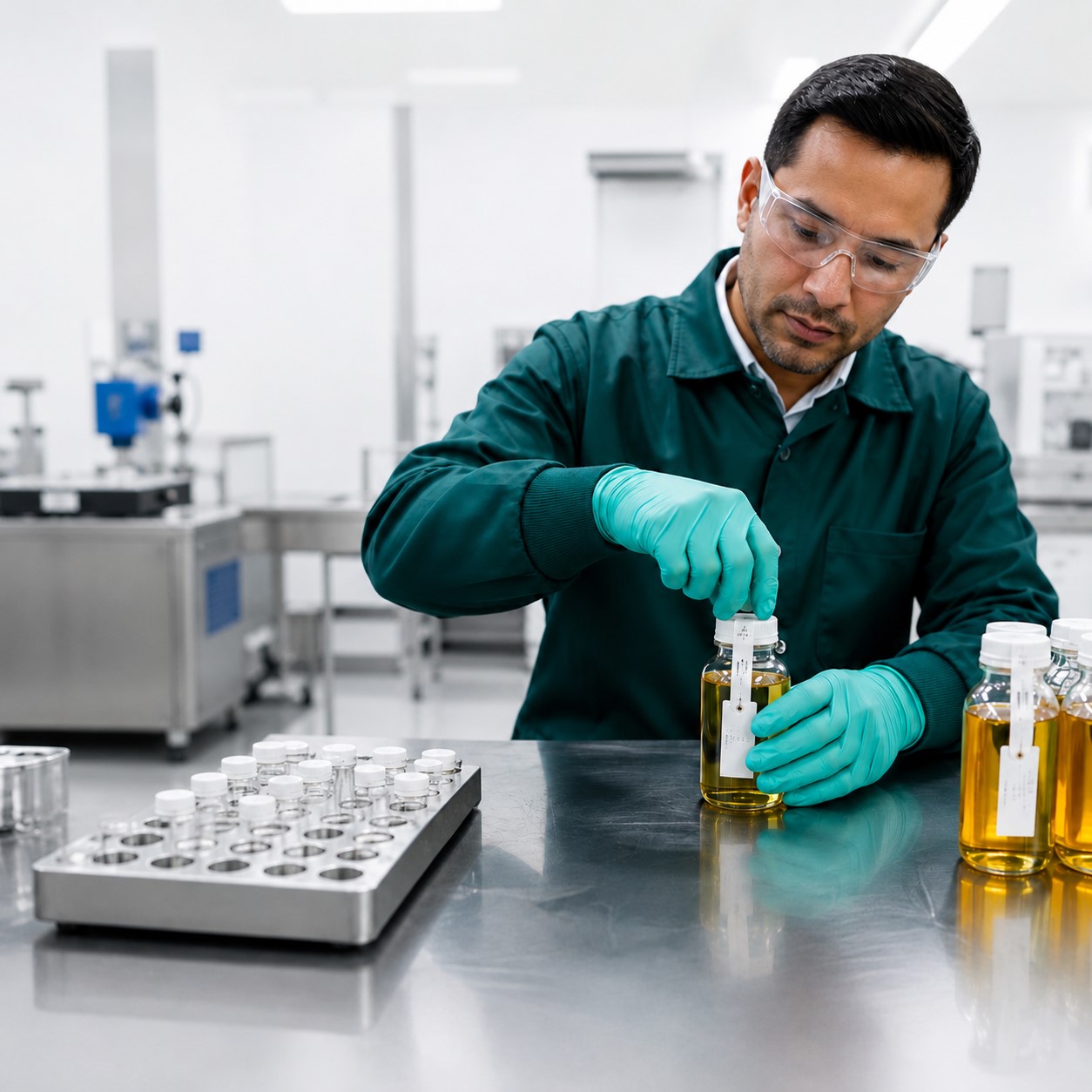 Técnico USTH en custodia de muestras de laboratorio
